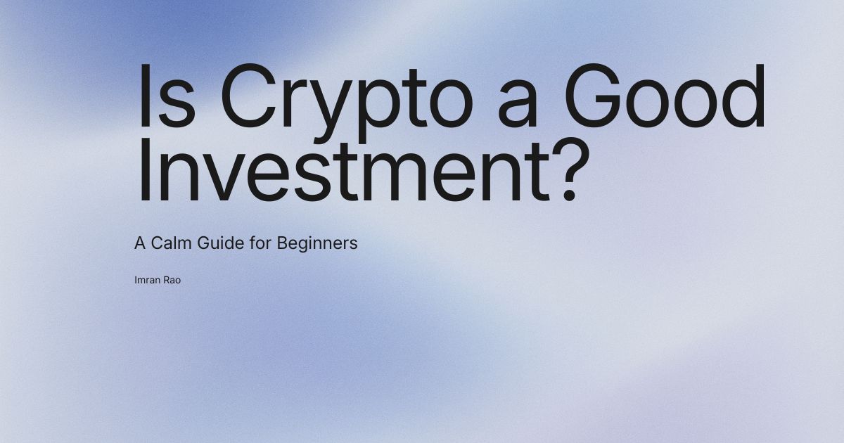 Is crypto a good investment for beginners